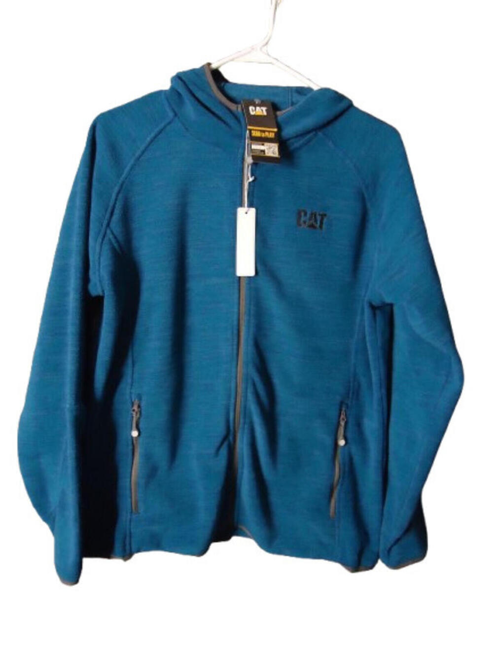 Devon & Jones Ladies Perfect Fit Full-Zip Fleece Hoodie Teal Large Caterpillar